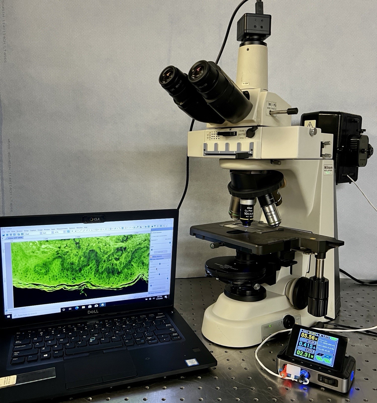 Nikon Eclipse 50i LED Upgraded Fluorescence Microscope Trinocular CAM+ Guaranty