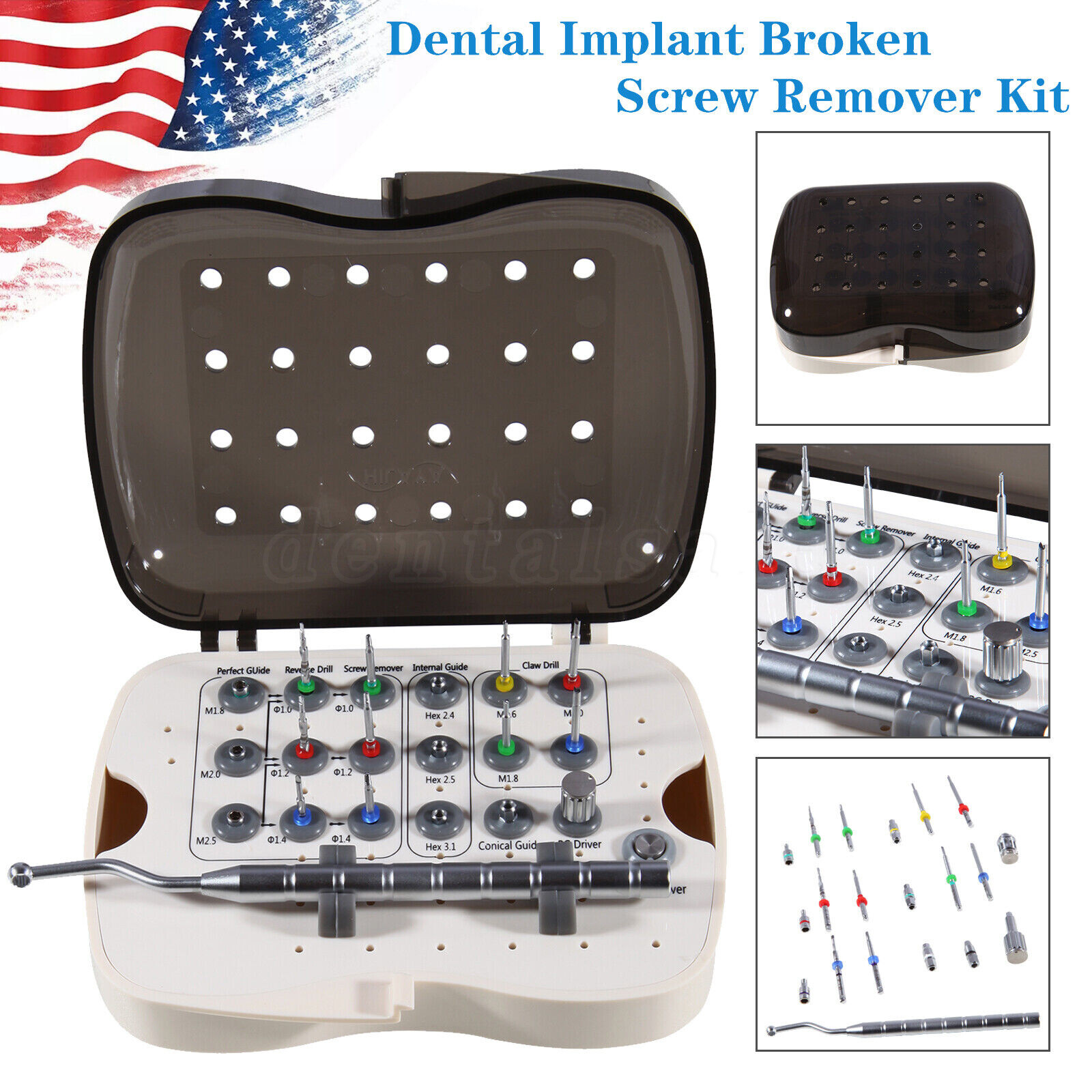 LED Dental Ultrasonic Piezo Scaler Handpiece Bottles Fit EMS Cavitron VRN-A8 US