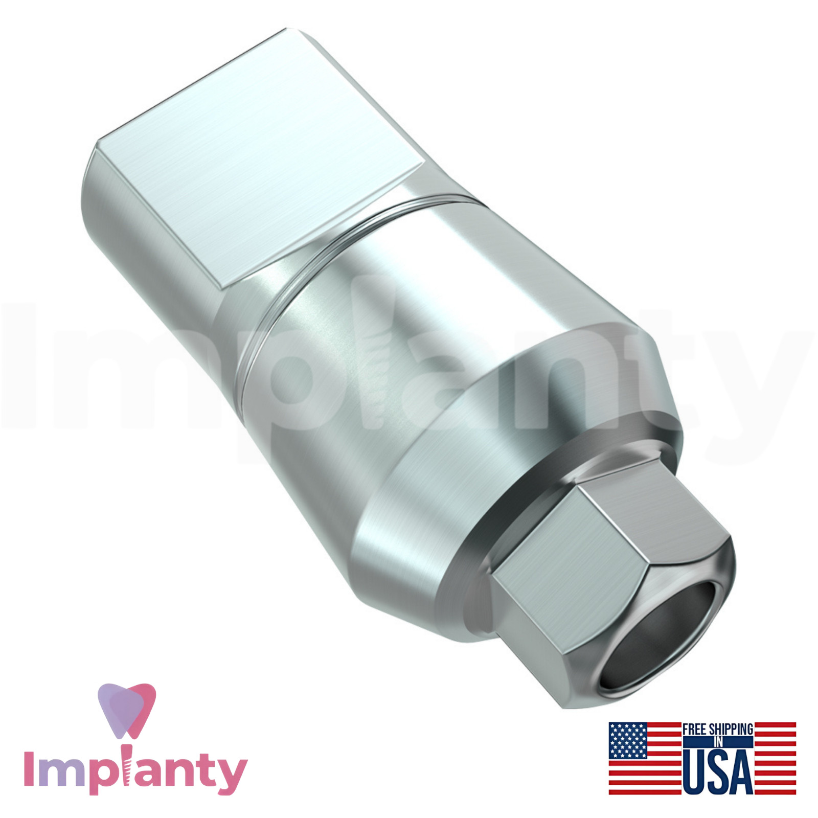 10x Zimmer Biomet Compatible Hex-Lock Straight Prosthetic Ø4.5mm Int Hex 2.5mm