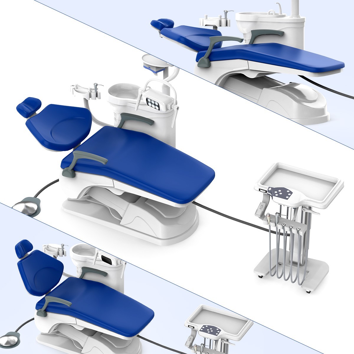 FDA Dental Unit Chair Computer Controlled DC Motor PU TJ2688-A1-1