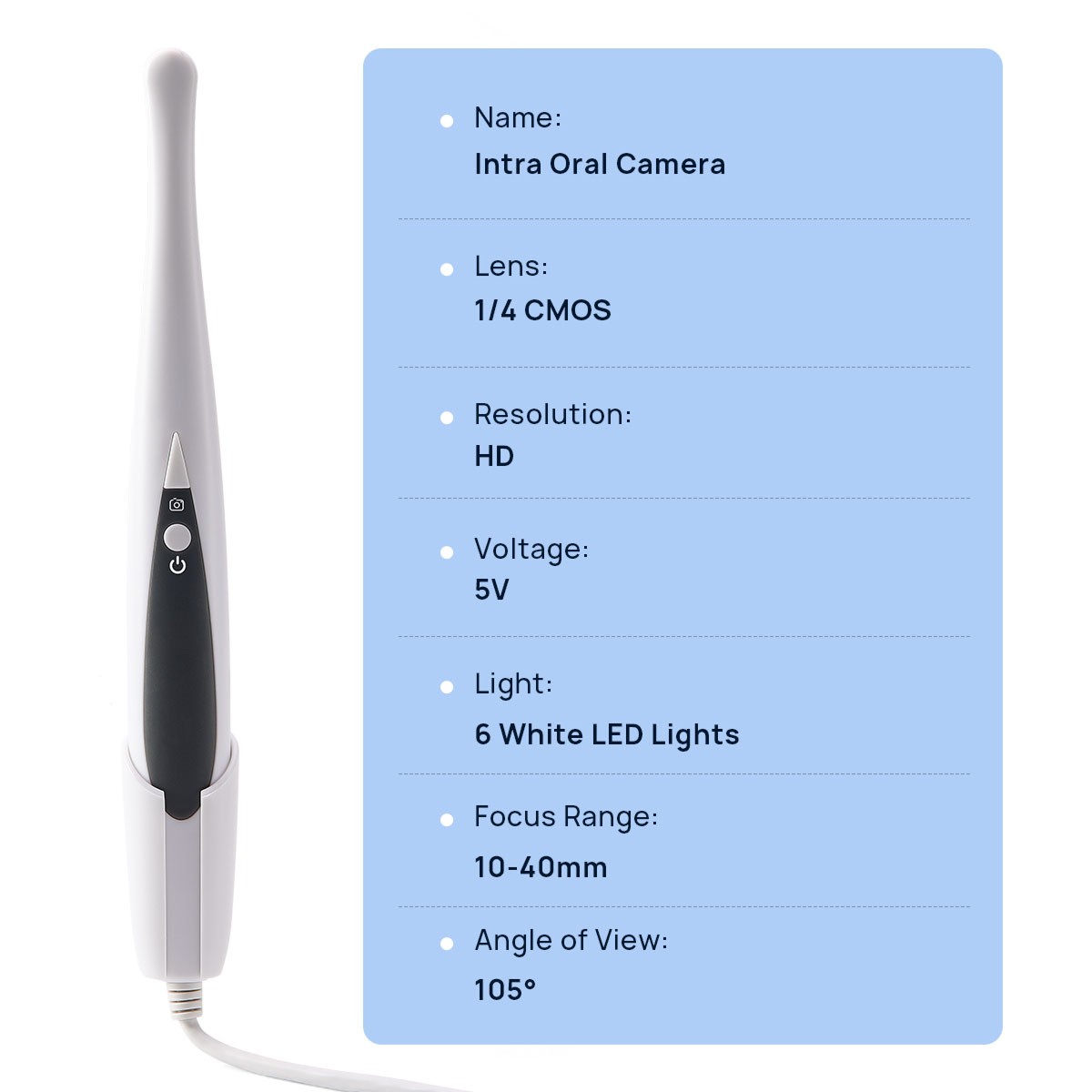 Dental Digital USB Intraoral Camera Intra Oral Auto-focus Endoscope LED light