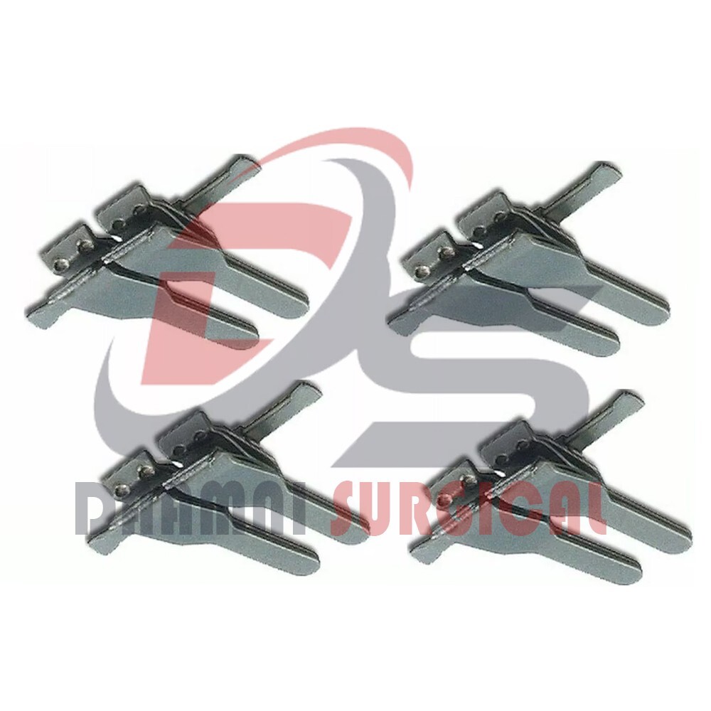 4Sets Neurosurgery Plastic Surgery Micro Vascular Clamps V-2 Small Size 4Set