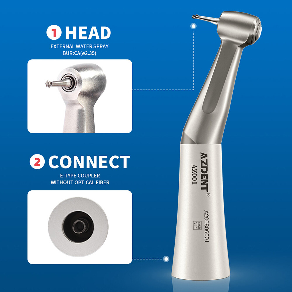 Dental Slow Low Speed Handpiece Contra Angle Straight Air Motor 4Hole/2Hole