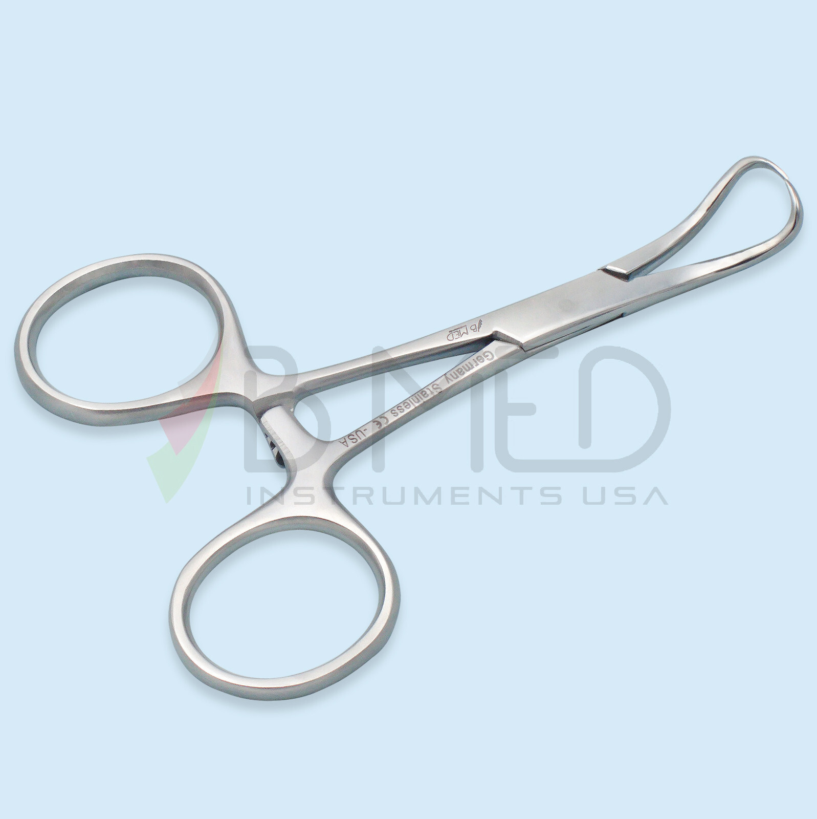 Backhaus Towel Clamp Forceps 3.5″ Curved Dental Surgical Ent