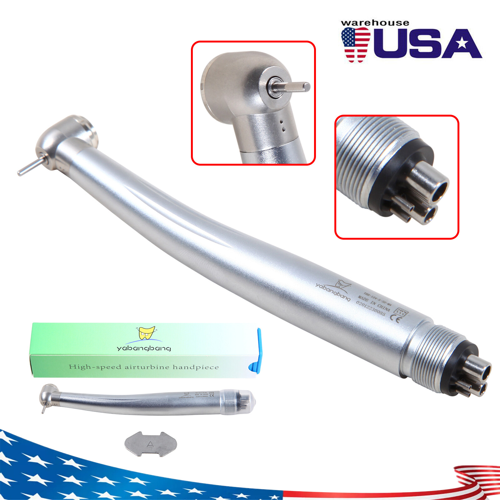 USA NSK Pana-Max Style Dental High Speed Handpiece Standard Clean Head 4 Hole OR