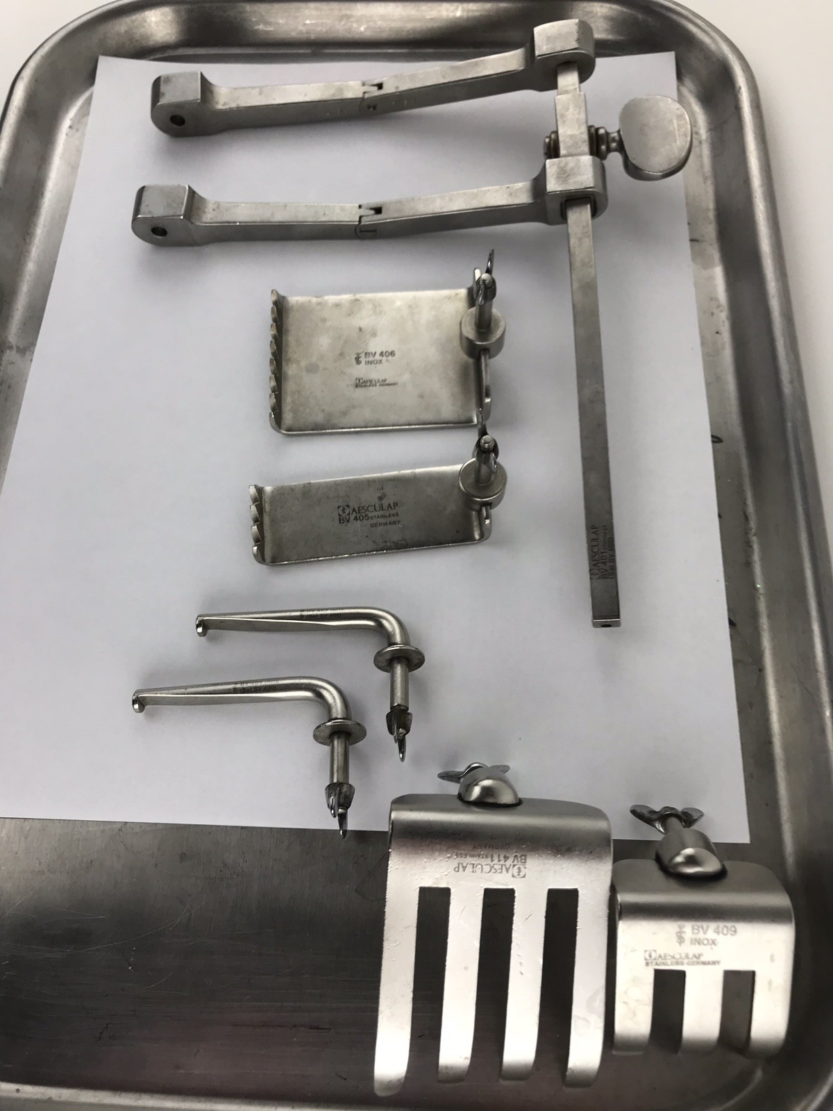 Aesculap BV400 Series Retractor Package BV401 BV409 BV403 INOX BV411 BV405 BV406