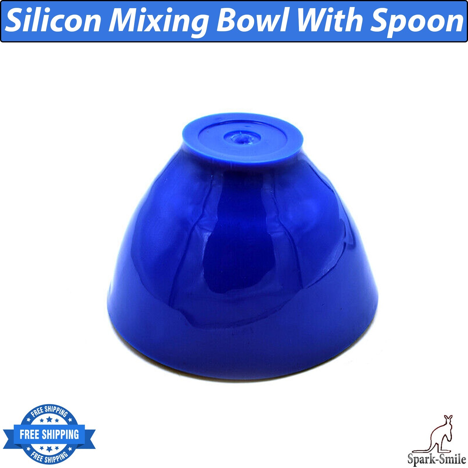 Dental Mixing Bowl Silicon With Plastic Spoon Alginate Flexible Wax Mixing Bowl