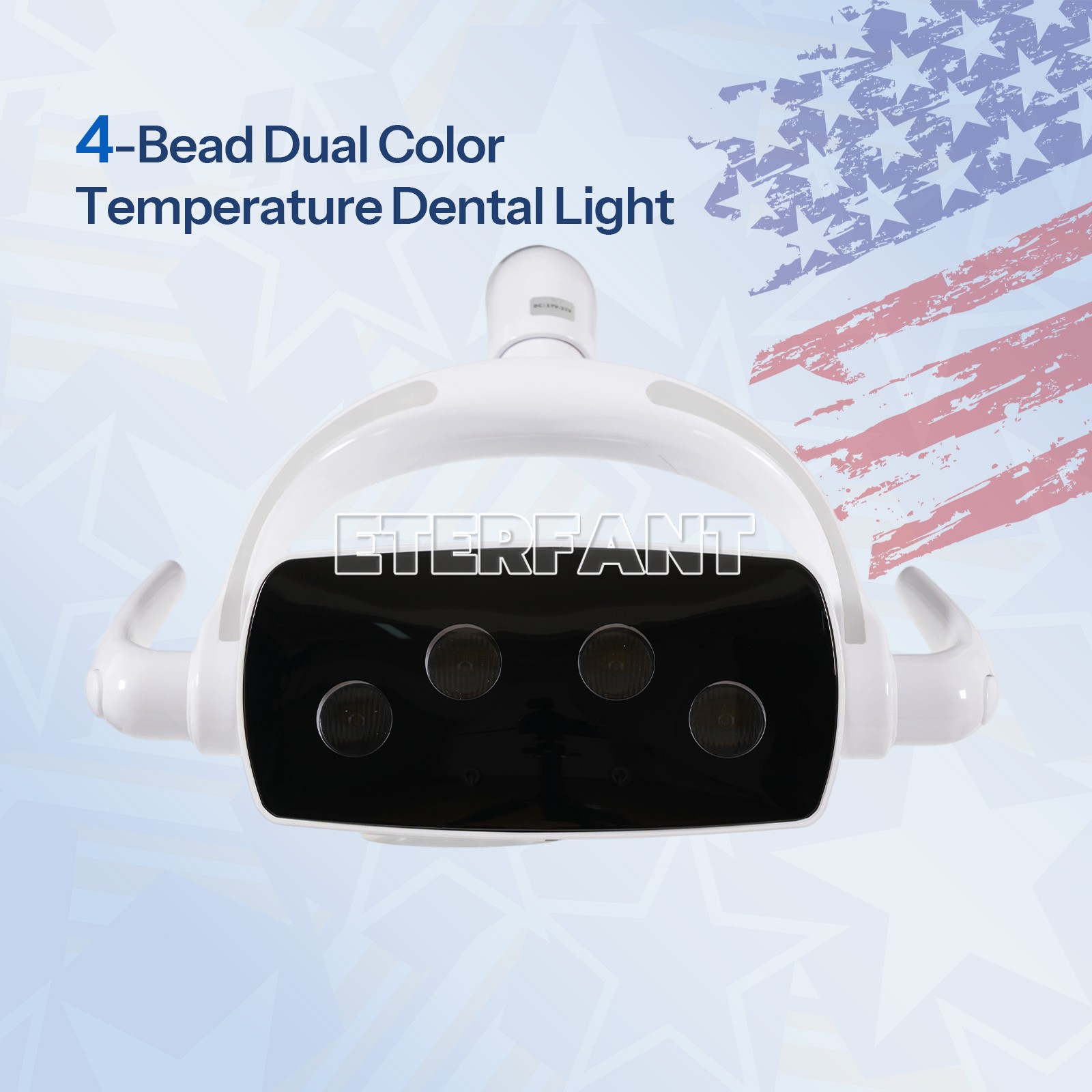 4 LED Dual Color Temperature Dentist Touch Induction Dental Unit Chair Oral Lamp