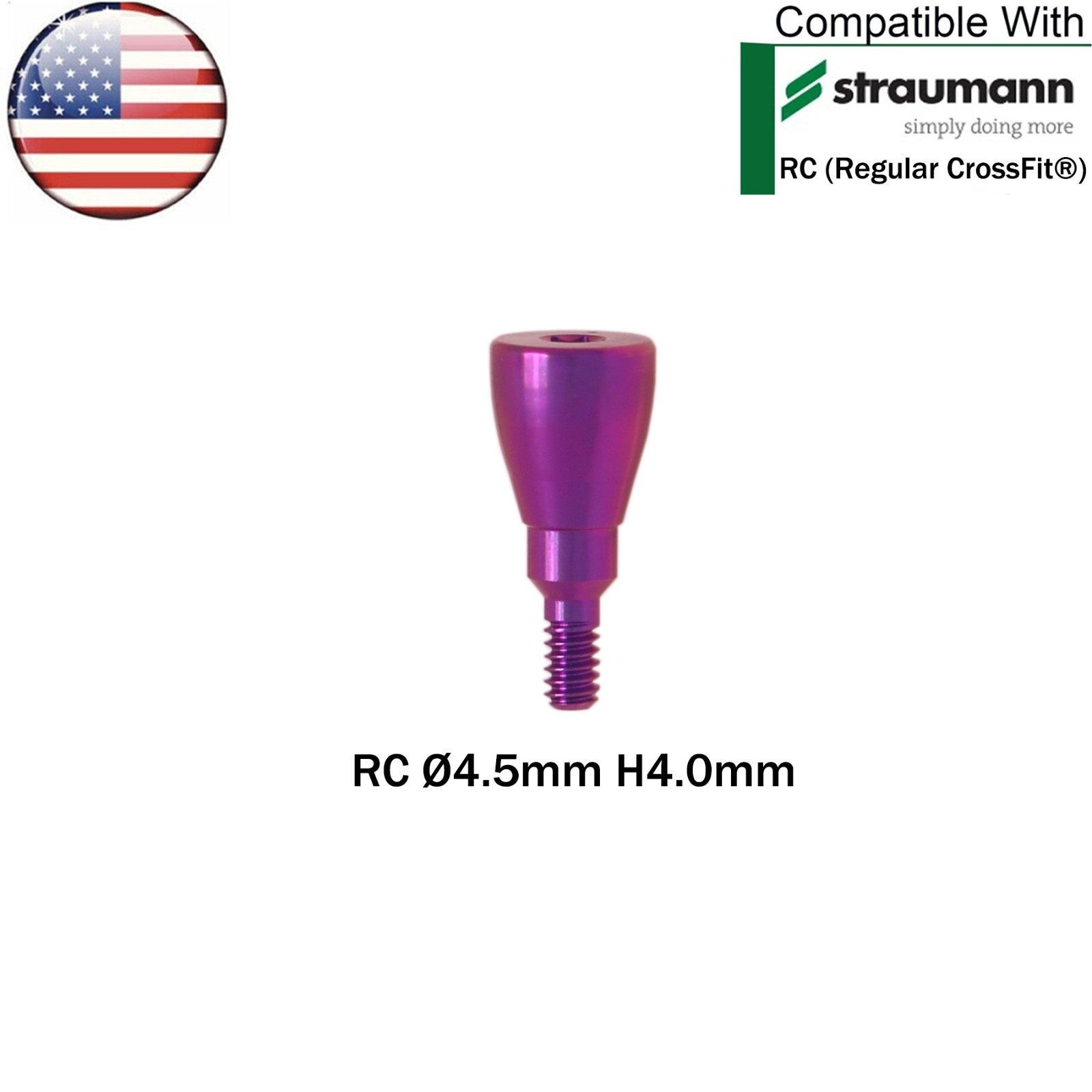 US Dental RC Healing Abutment Healing Closure Cover Cap Fit Straumann ITI BL/BLT