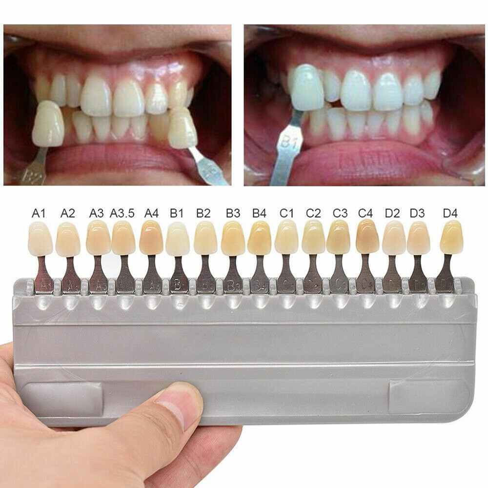 Shade Guide Teeth Dental Materials Durable New A1-D4 16 Colors