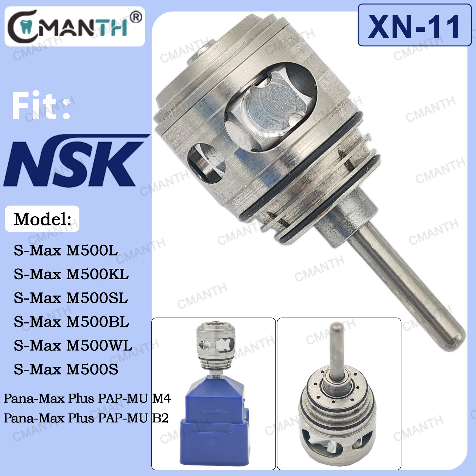 Dental Handpiece Cartridge Rotor SX-MU03 SX-SU03 For NSK Pana-Max Plus PAP-MU/SU
