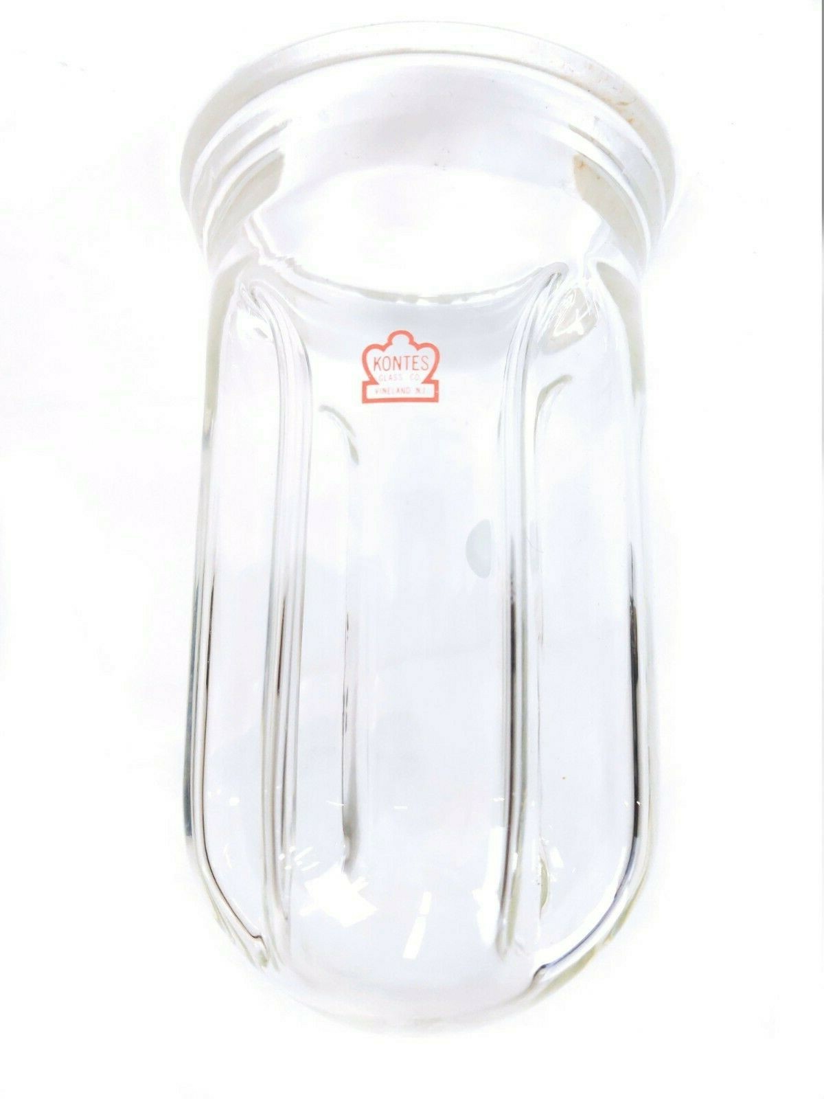 KONTES 500ml Cylindrical Reaction Vessel Flask with Indents, Conical Flange