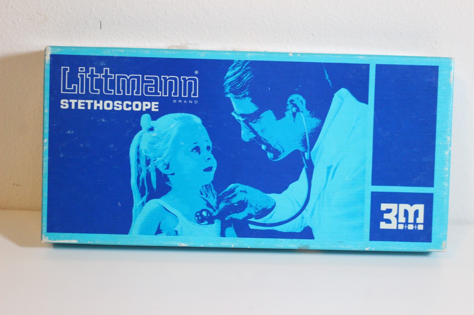Vintage Littmann Stethoscope 2100 by 3M with Box Black SS 55cm 22in