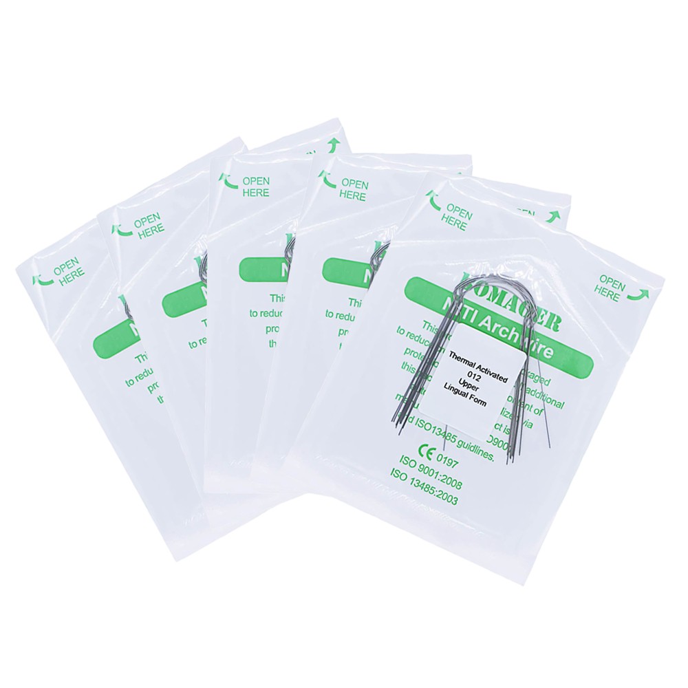 5×Dental Orthodontic Lingual Heat Thermal Activated Round Arch Wires 012 Upper