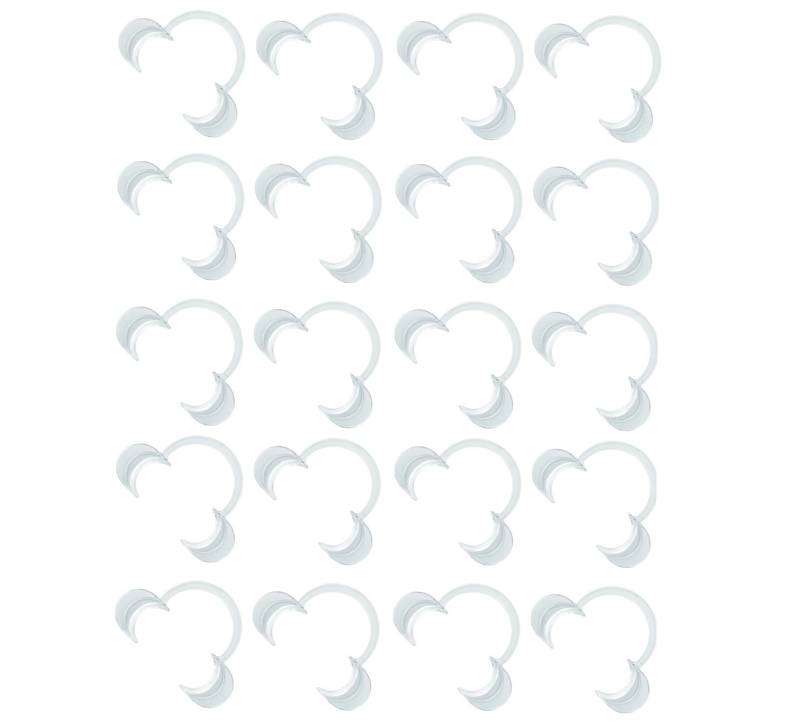 Bag of 40 Watch Ya’ Mouth Large Cheek Retractors for Game, Guards Pieces
