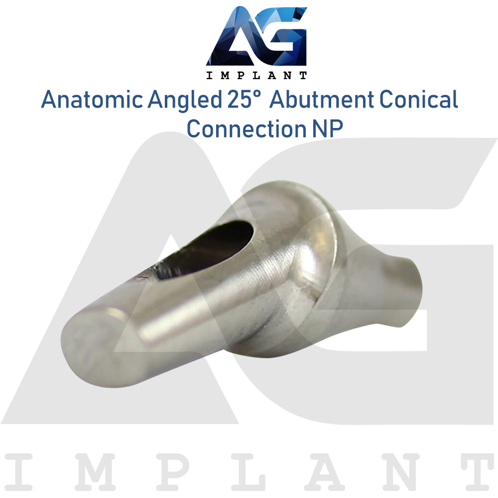 Titanium Anat0mic Angled Prosthetic 25° Narrow Platform NP Int Hex 2.25mm