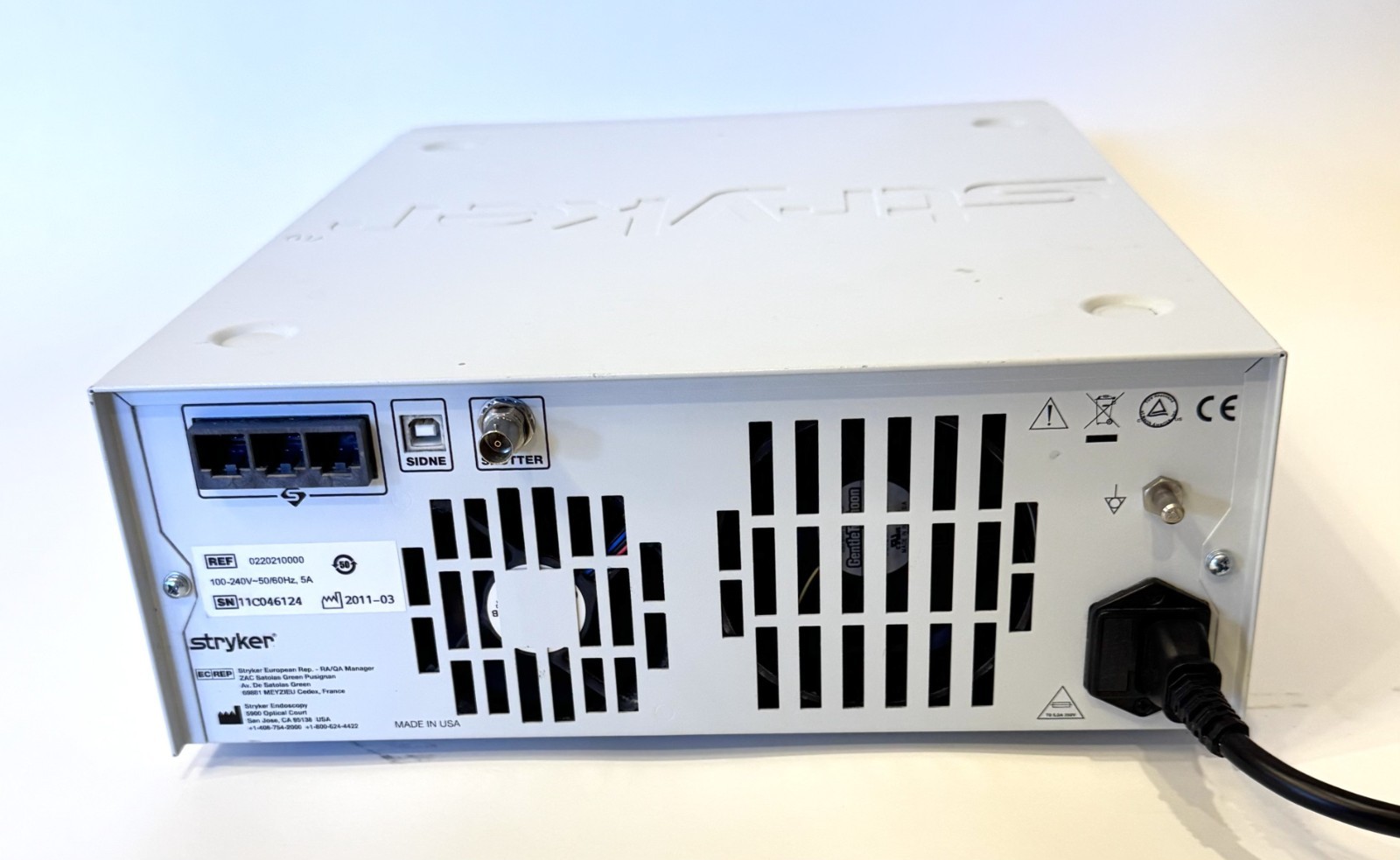 Stryker L9000 LED Light Source Ref: 0220210000 – 30 DAY WARRANTY
