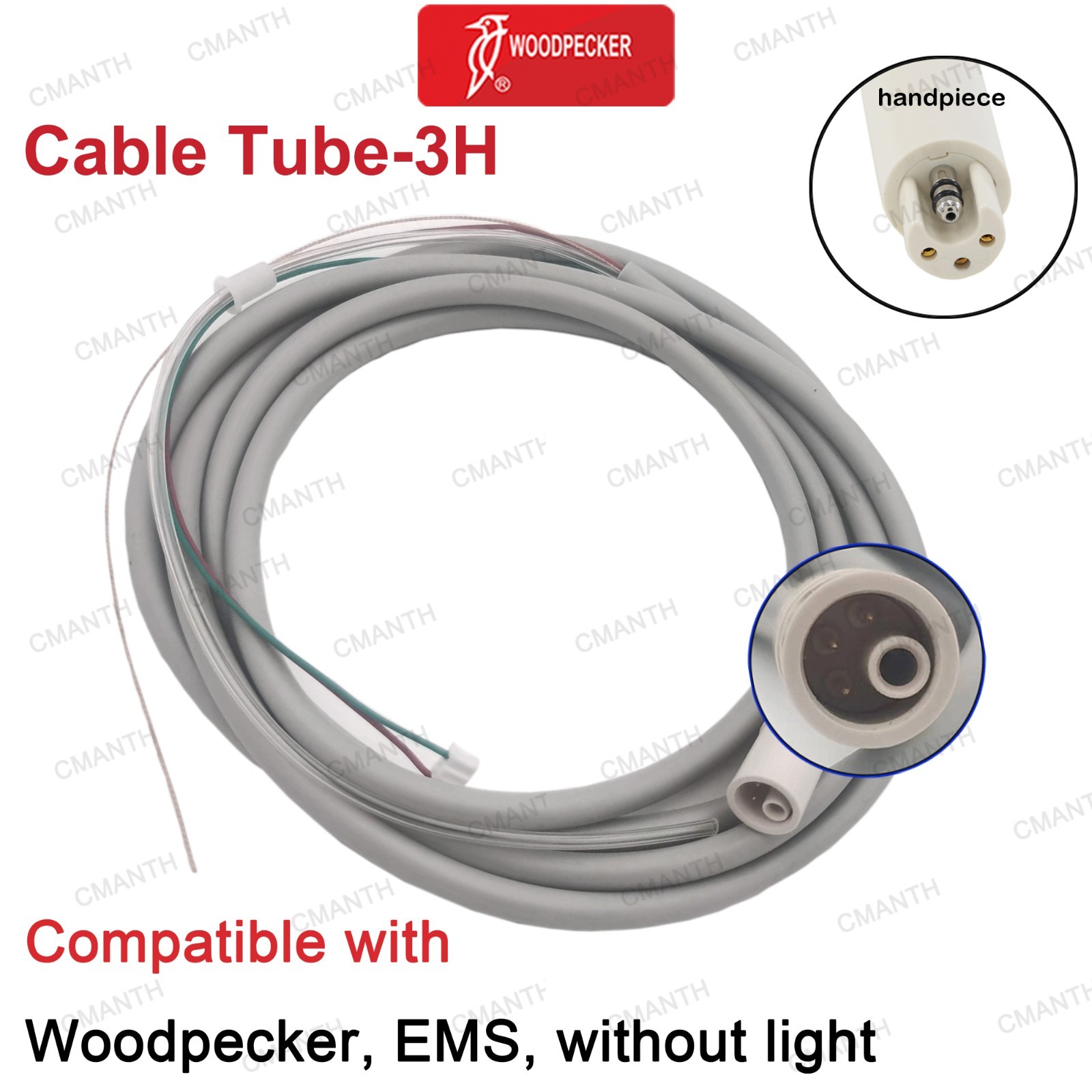 Woodpecker Dental Ultrasonic Scaler Cable Tube Fit EMS SATELEC Scaler Handpiece