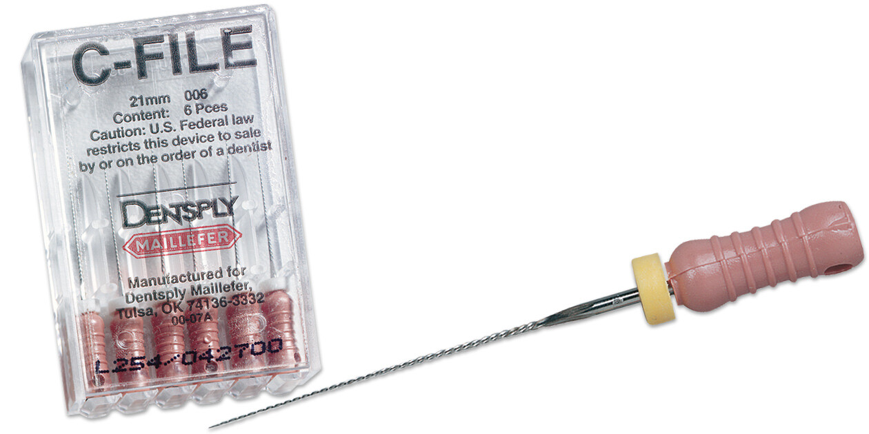 DentSply Maillefer C-File, hand endodontic file (06,08,10,15) (21 mm, 25 mm)