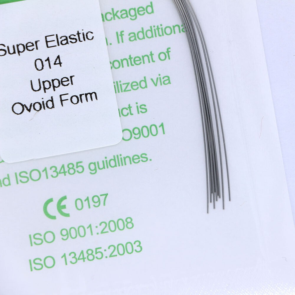 30×Dental Orthodontic Super Elastic Niti Round Arch Wire Ovoid Form 014 Upper