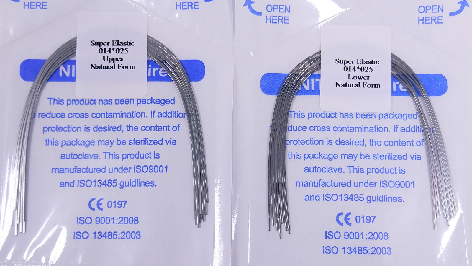 200Pcs Dental Orthodontic Arch Wire Rectangular Super Elastic Niti Natural Ovoid