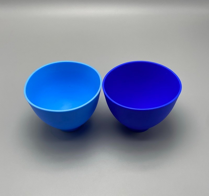 Dental Lab Mixing Bowl Flexible Silicone Rubber Extra Large Blue Bowls Hygienist