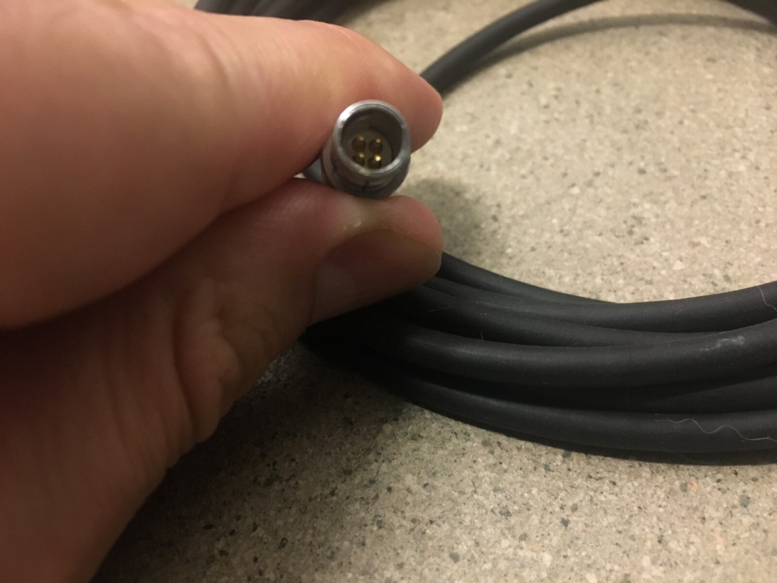 Quantel LEMO 2116-51-01 Cable with ODU 4 Pin Connector Cable 10 Feet (3 Meter)
