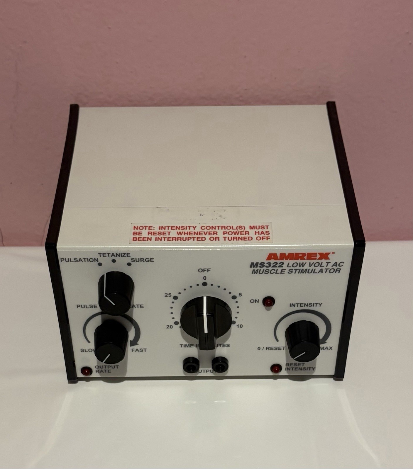 Amrex MS 322 Single Channel Low Volt AC Muscle Stimulator UNIT ONLY
