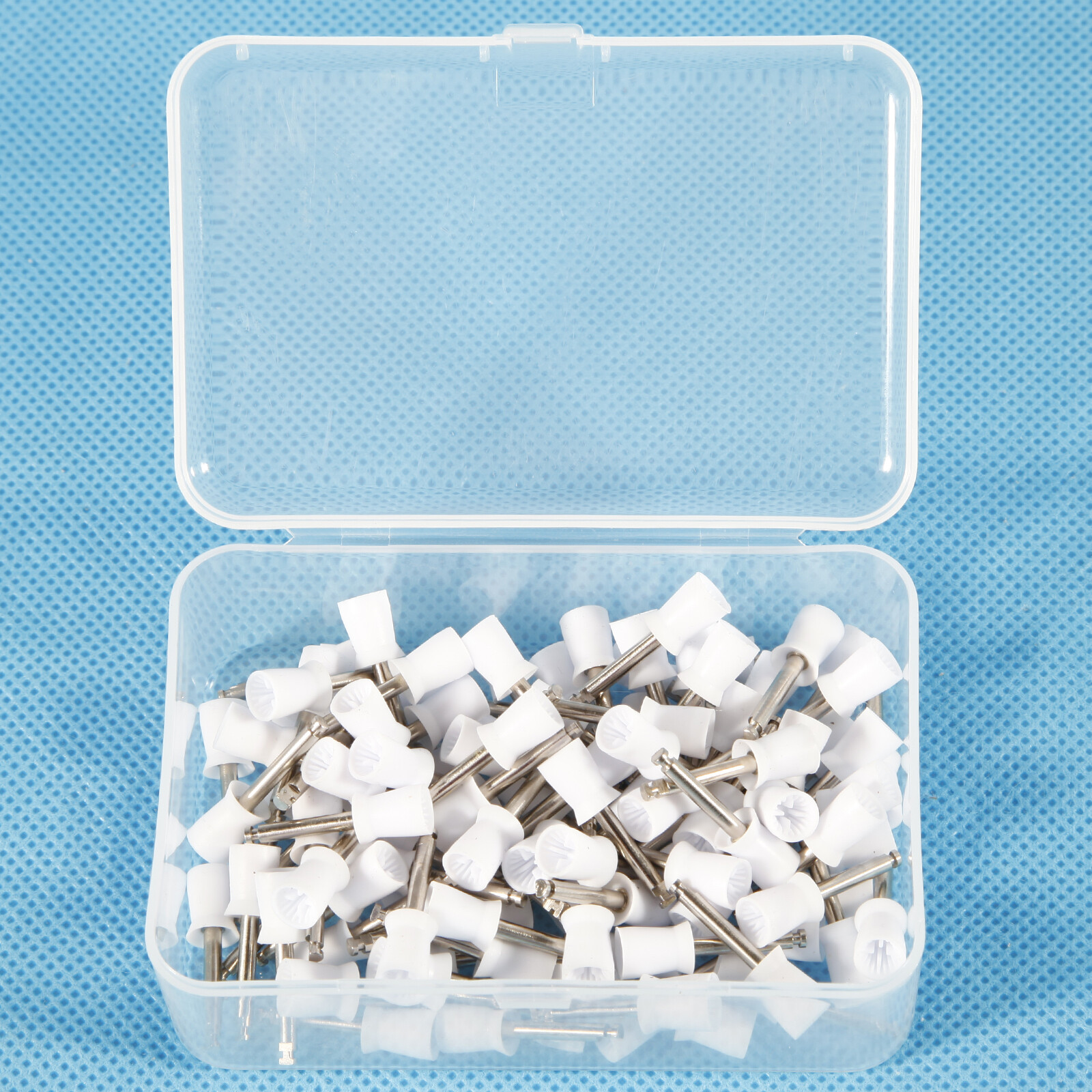 100pcs Dental Latch type Rubber Polishing Cups Brushes Tooth Prophy Polisher WP