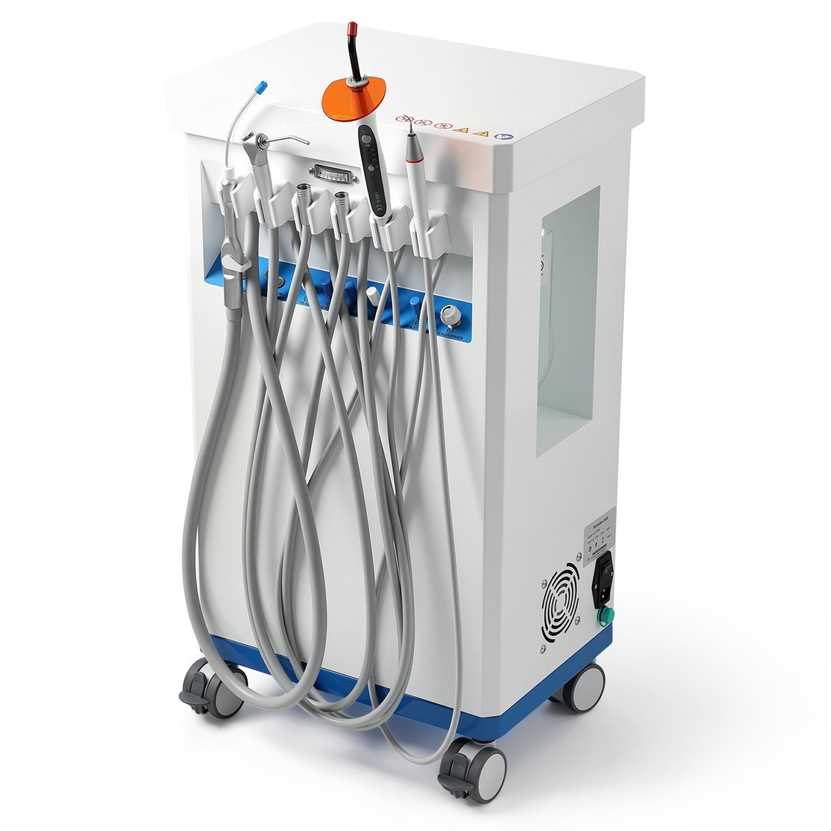 FDA Portable Dental Delivery Unit System Compressor Scaler Curing High Suction