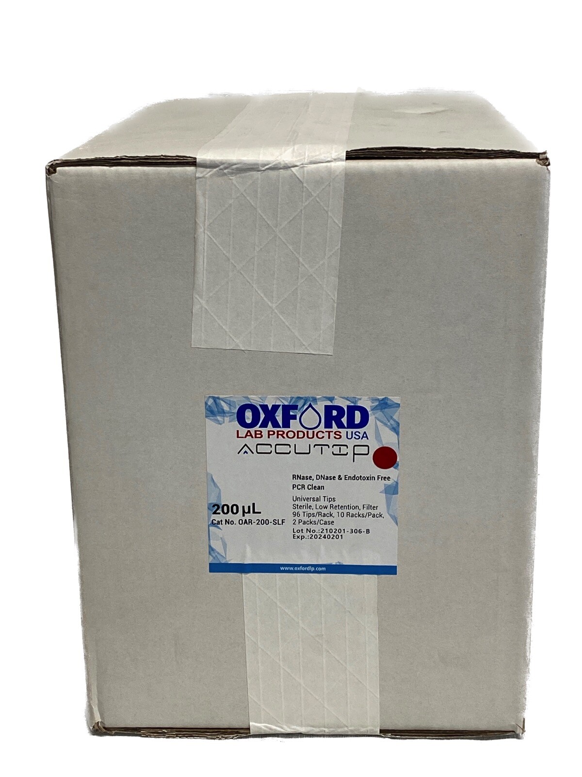(1920/Cs) OXFORD 200uL Universal Low Retention Filter Pipet Tips 20x 96/Rk