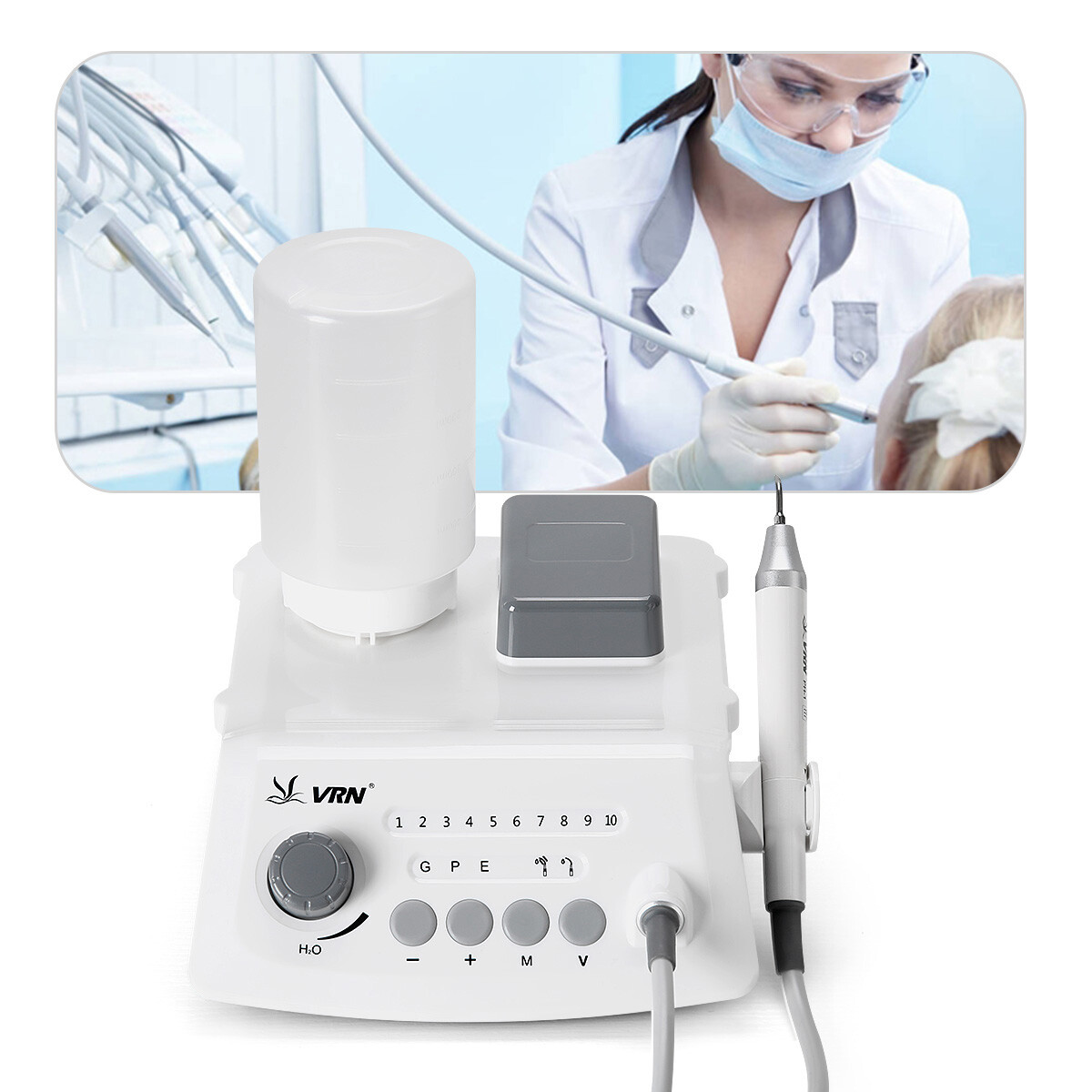 Mobile Dental Portable Delivery Unit Compressor Ultrasonic Scaler Curing Light