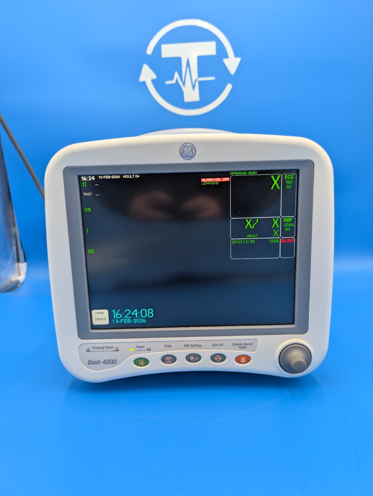 ✅GE Dash 4000 Patient Monitor SpO2,ECG,NIBP, Temp✅