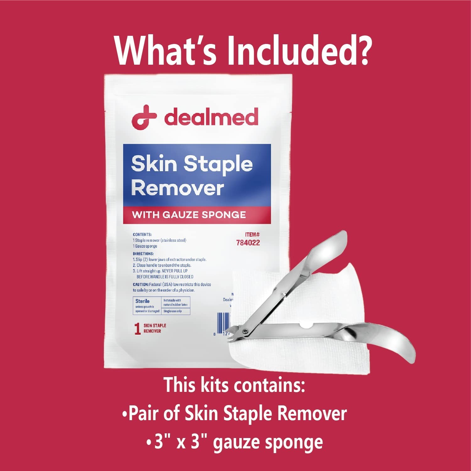 Emergency-Ready Sterile Staple Removal Kit – 10 Disposable Tools for Healthcare