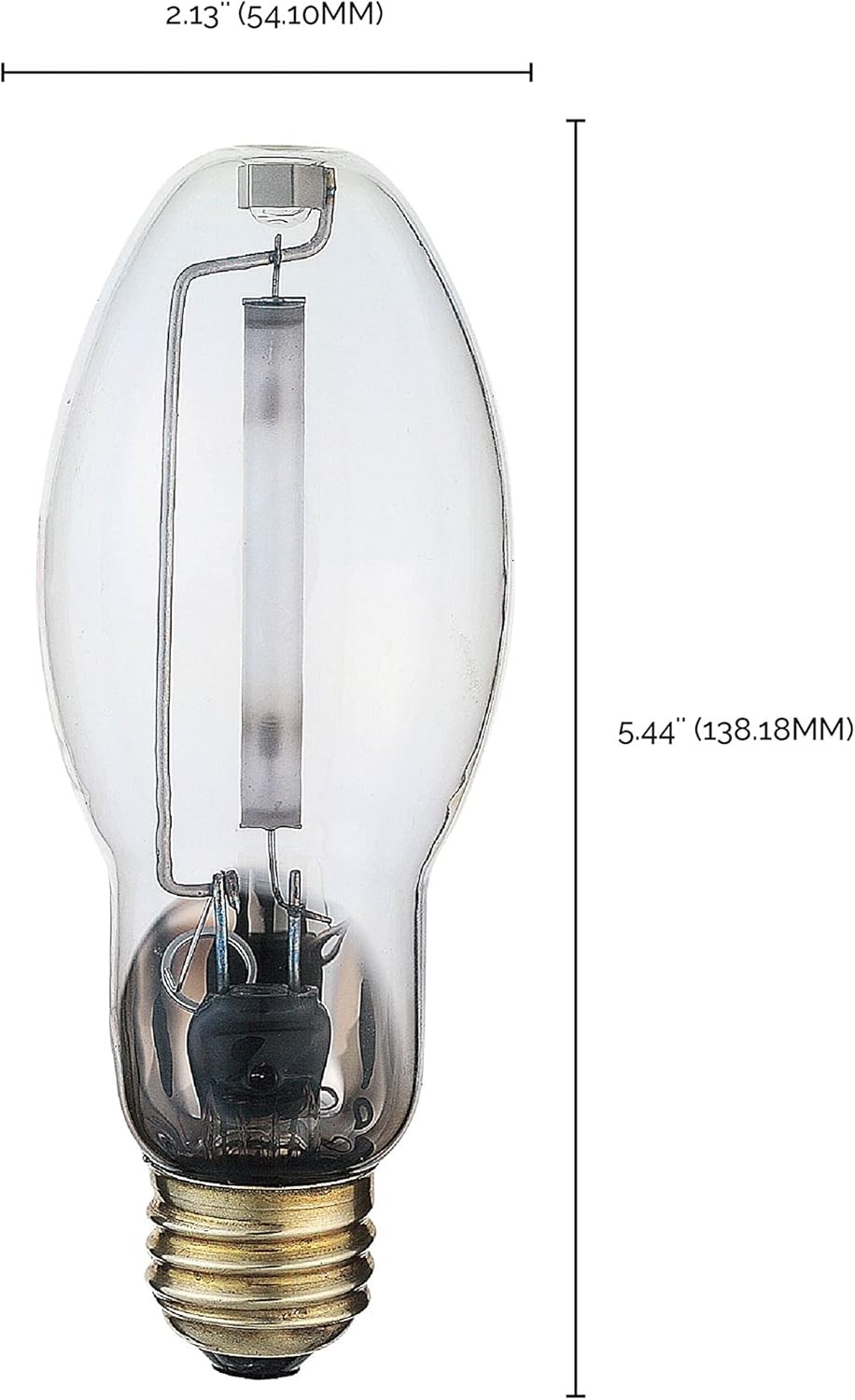 Satco S3127 2100K 70-Watt Clear Medium Base ED17 High Pressure Pack,
