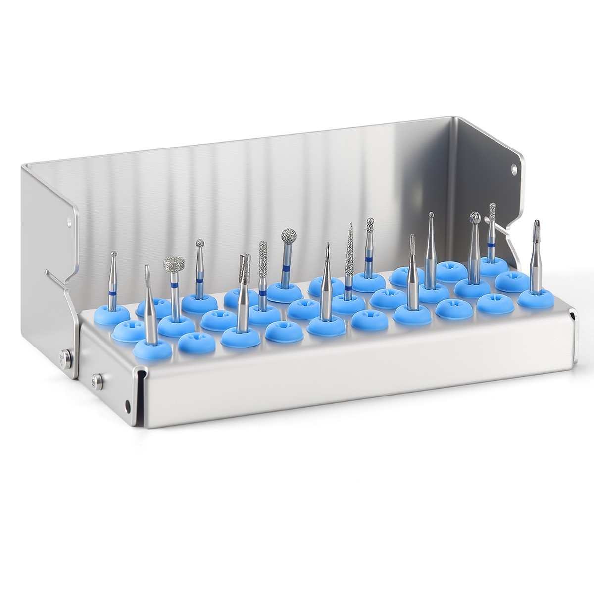 30Holes Dental Autoclave Bur Holder Block Disinfection Sterilizer for FG/CA Burs