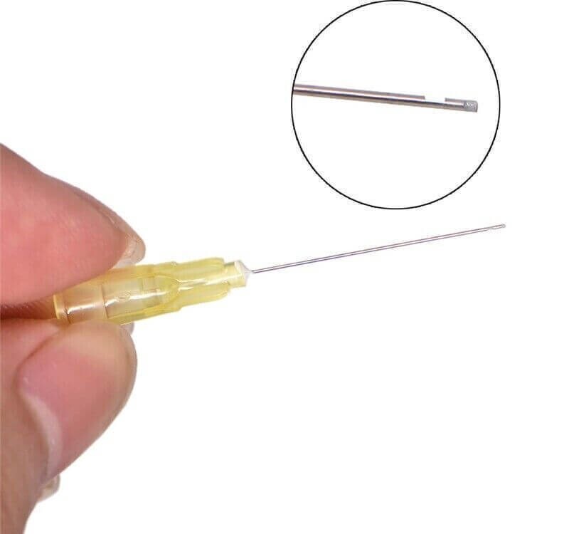 Dental Disposable Endo Irrigation Needle Syringe Tips 25G/27G/30G GA Side Vent