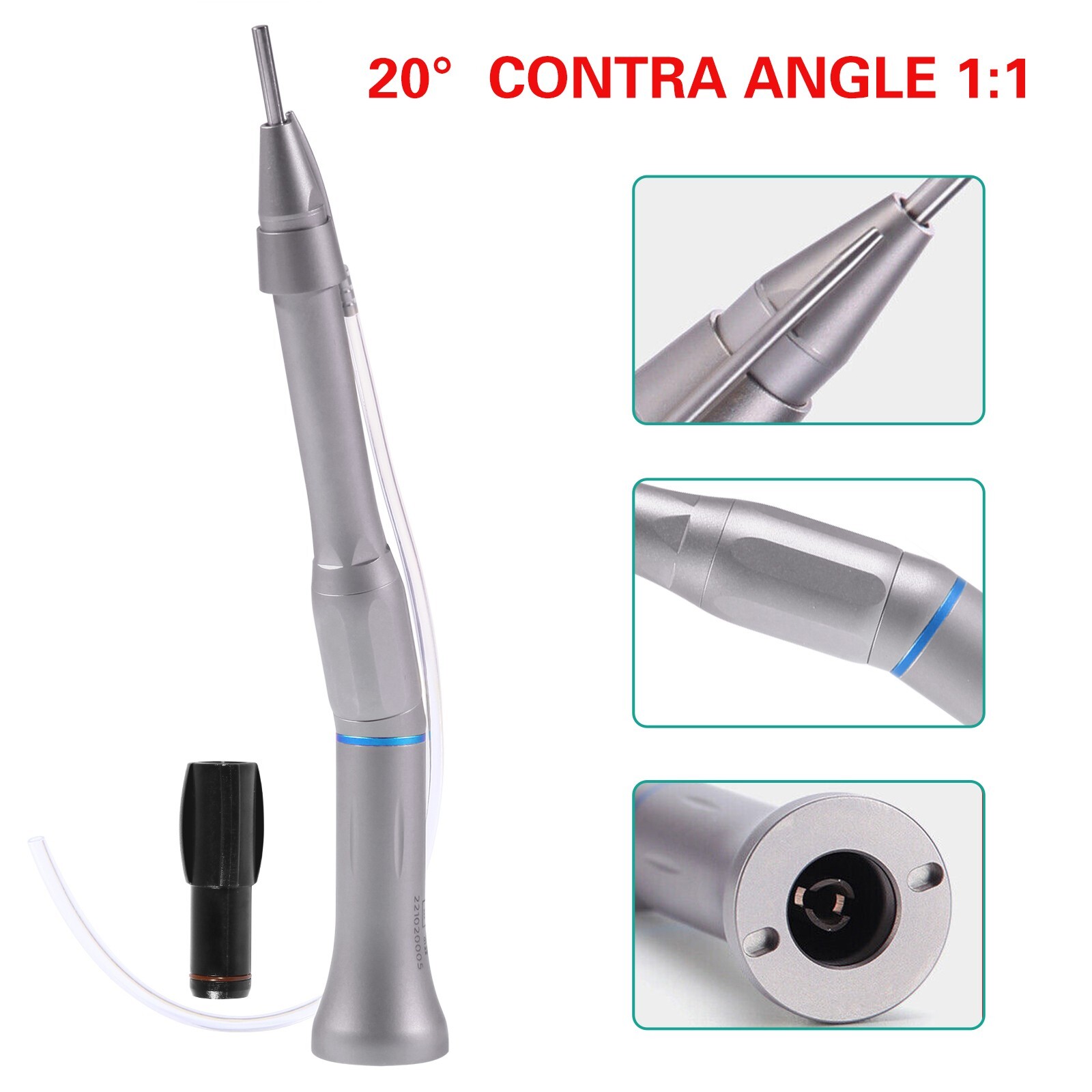 Dental 1:1 Straight Low Handpiece Surgical Operation 20Degree Contra Angle AZ