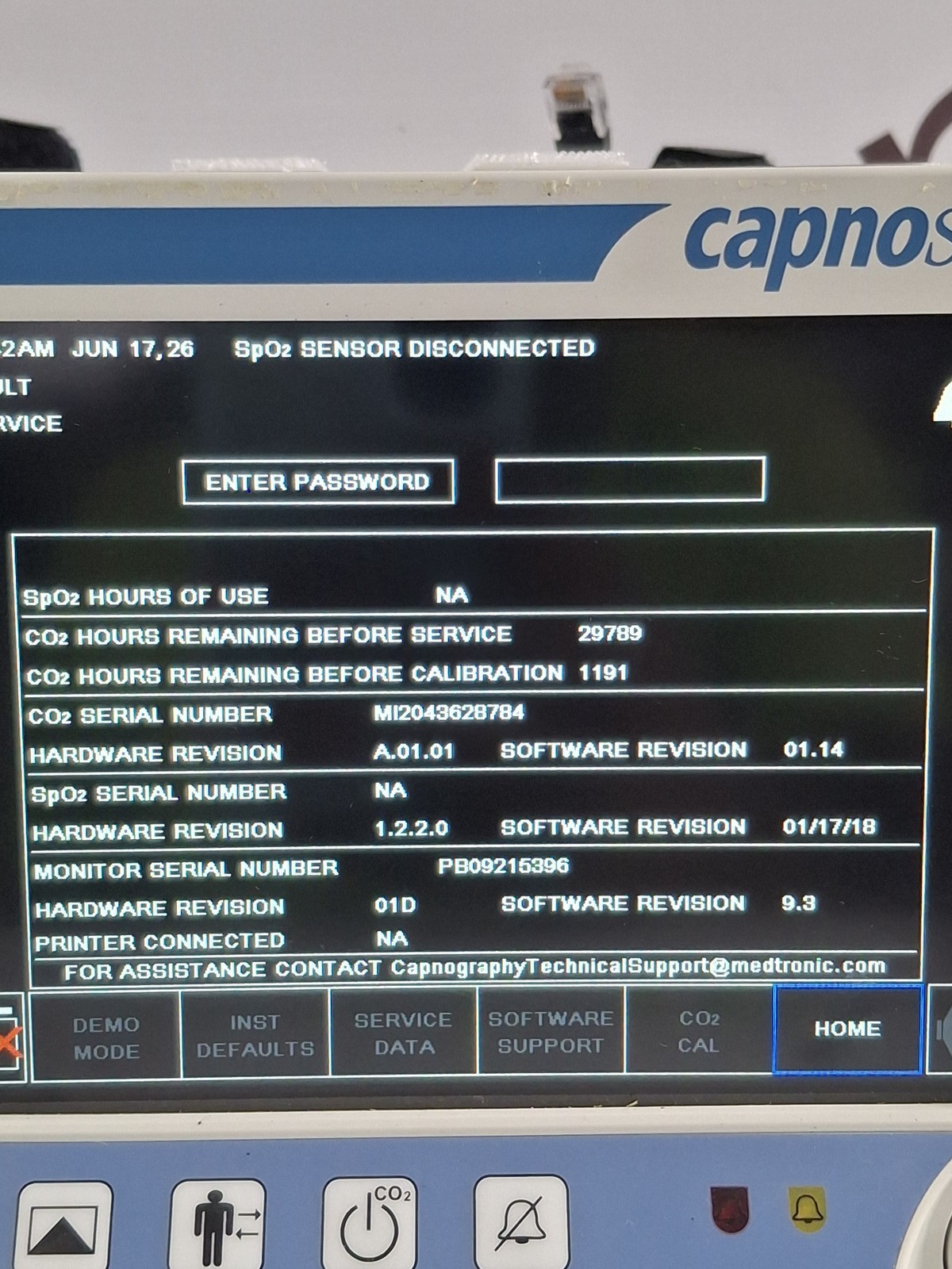 Oridion Capnostream 20P Capnography Monitor