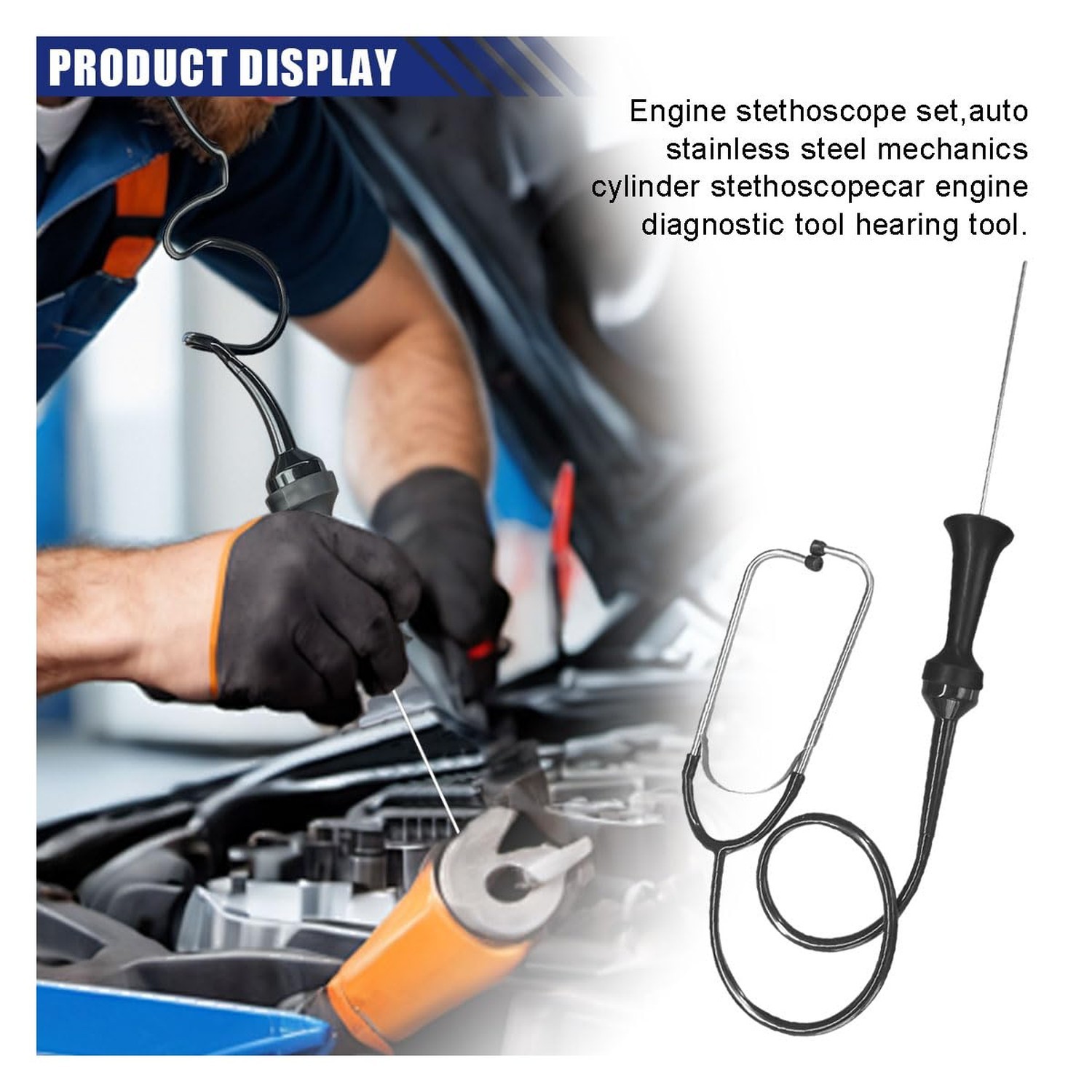 Mechanic Stethoscope, Automotive Engine Diagnostic Tool, Car Engine Sensitive…