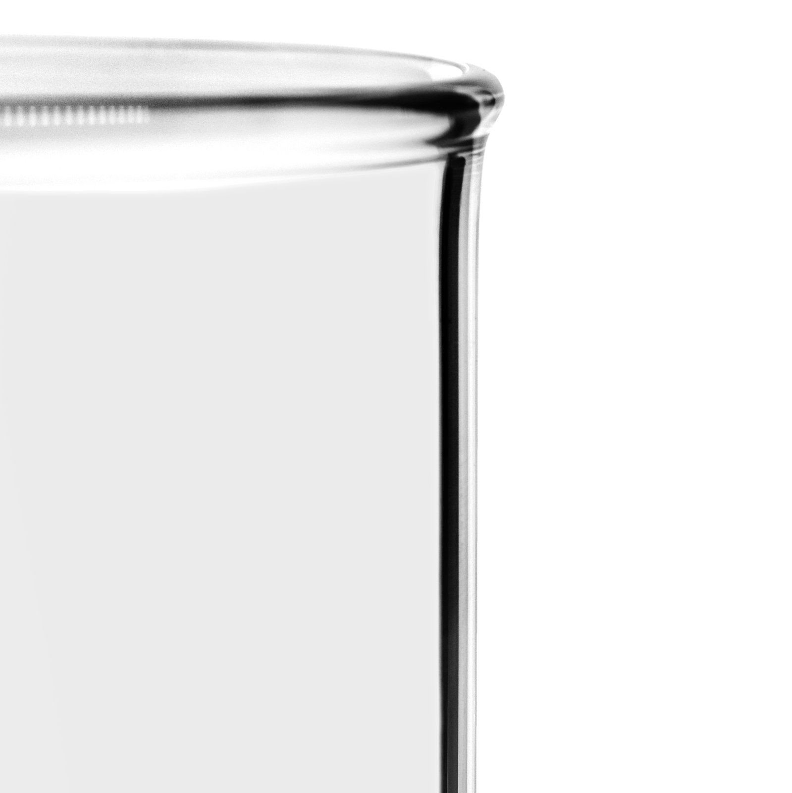 Eisco Labs 500ml Beaker, Low Form – 50ml Graduations – Borosilicate Glass