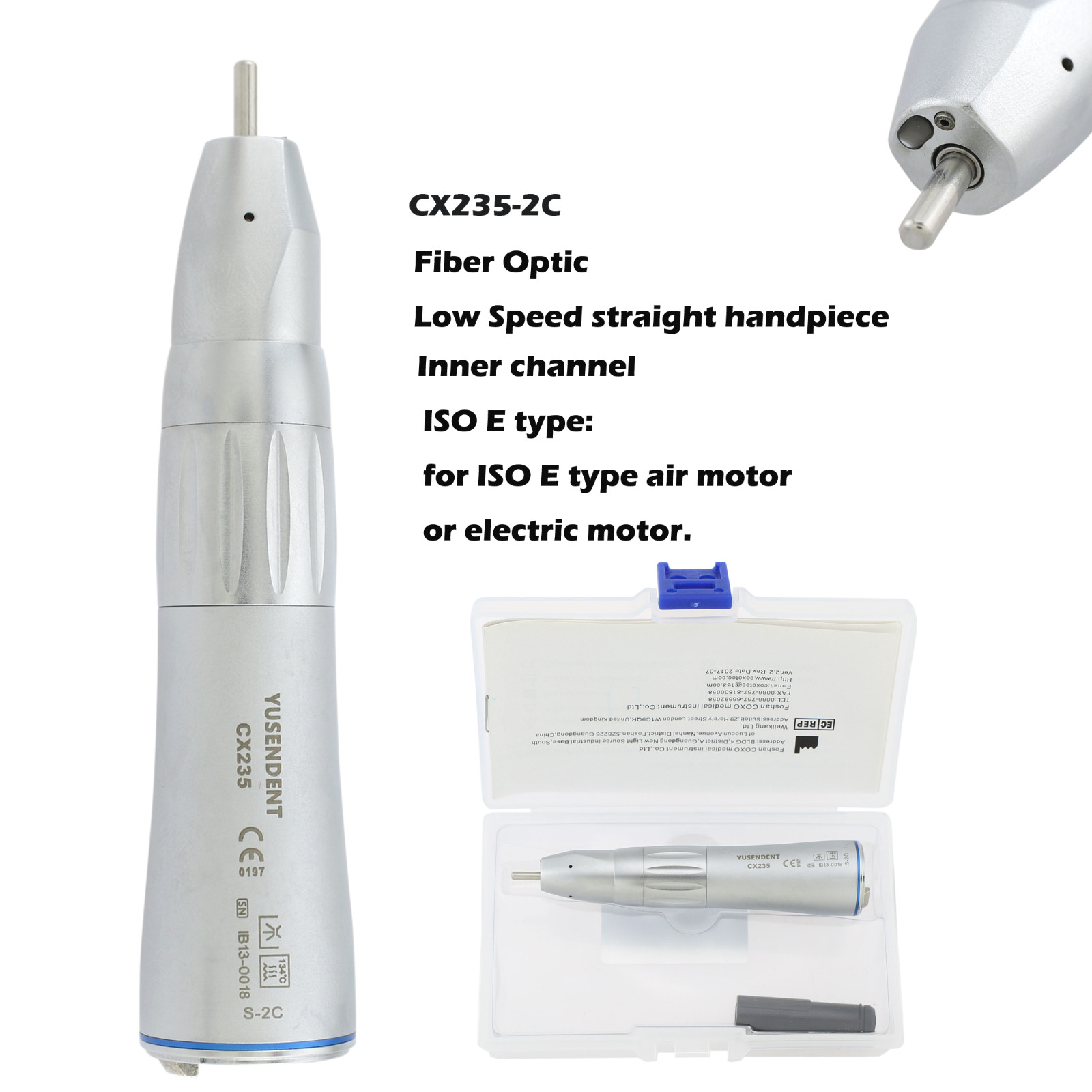 COXO Dental LED Electric Micro Motor Handpiece C-PUMA 1:1 1:5 Contra Angle NSK