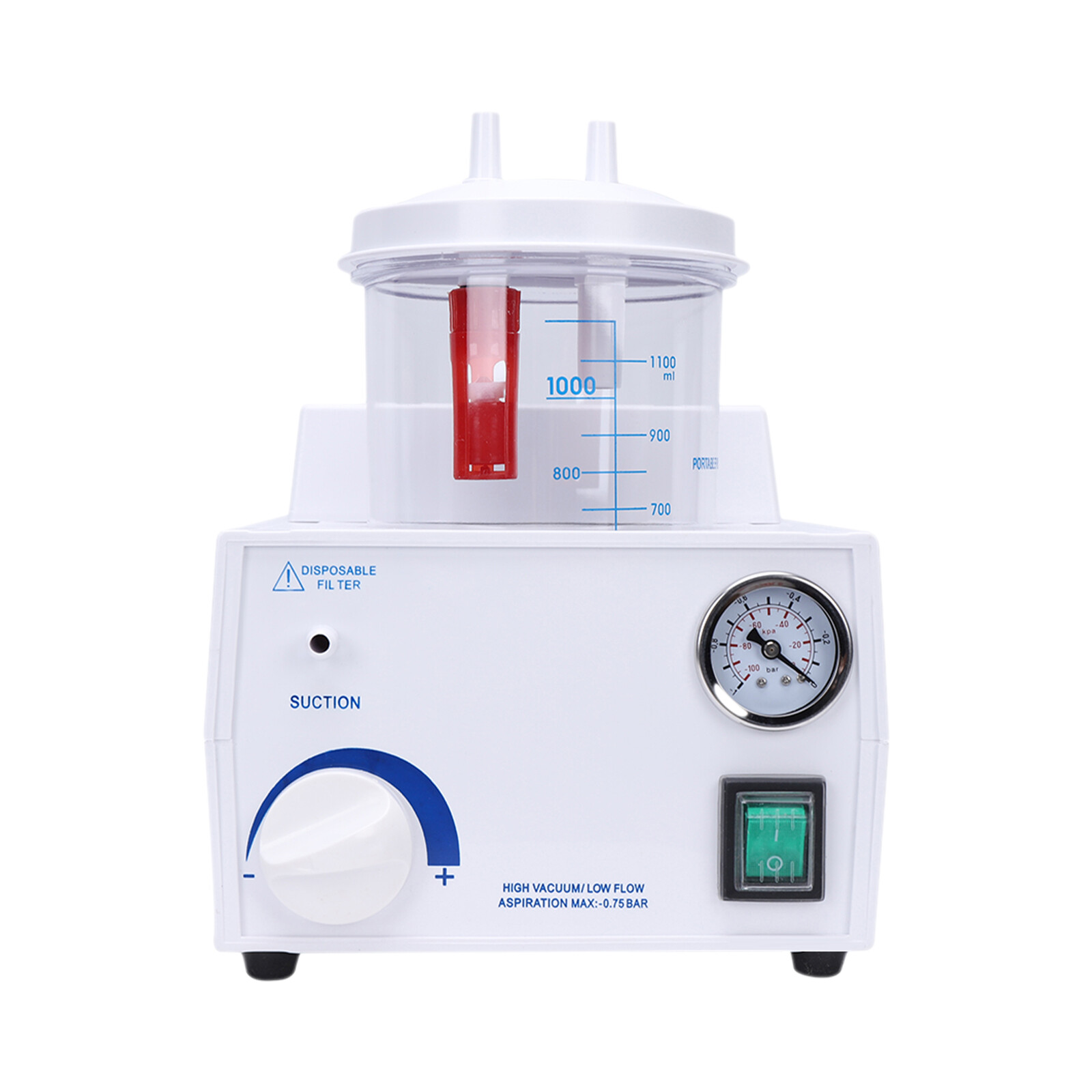 Sputum Mucus Aspirator Machine Portable Phlegm Suction Unit Medical Vacuum Pump