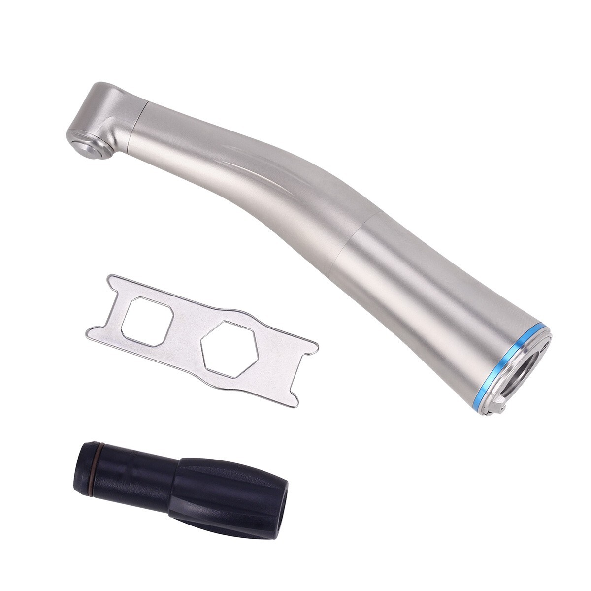 Dental 1:1 LED Fiber Optic Contra Angle Low Speed Handpiece Push Button Internal