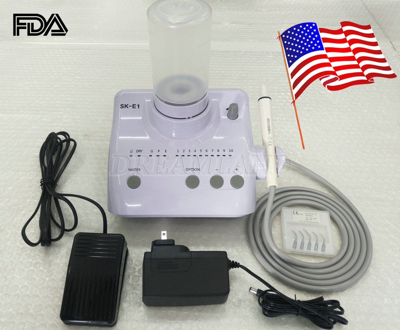 Dental Portable Ultrasonic Piezo Scaler W/ auto water supply fit EMS CE&NEW