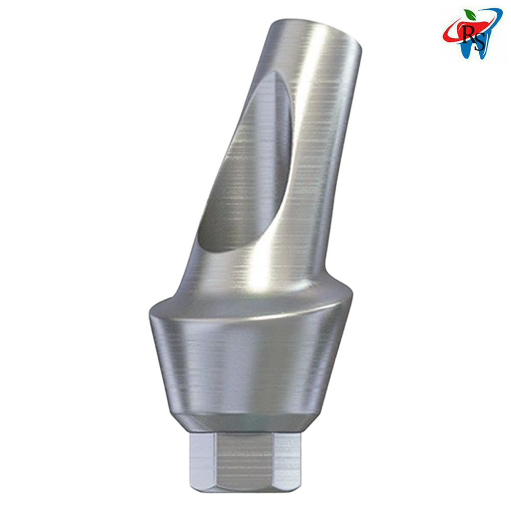 5x Dental Impl ant Anatomic Angulated 25° Abut ment Internal Hex 2.42mm Screw