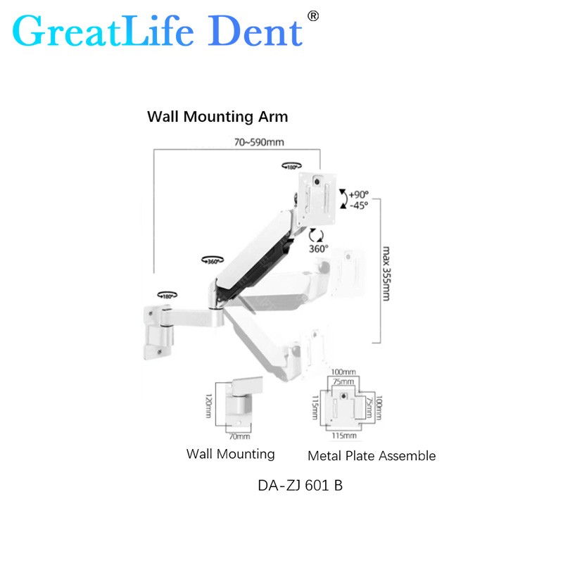 US Stock Dental 24Inch High-Definition Digital SONY CCD Monitor Intraoral Camera