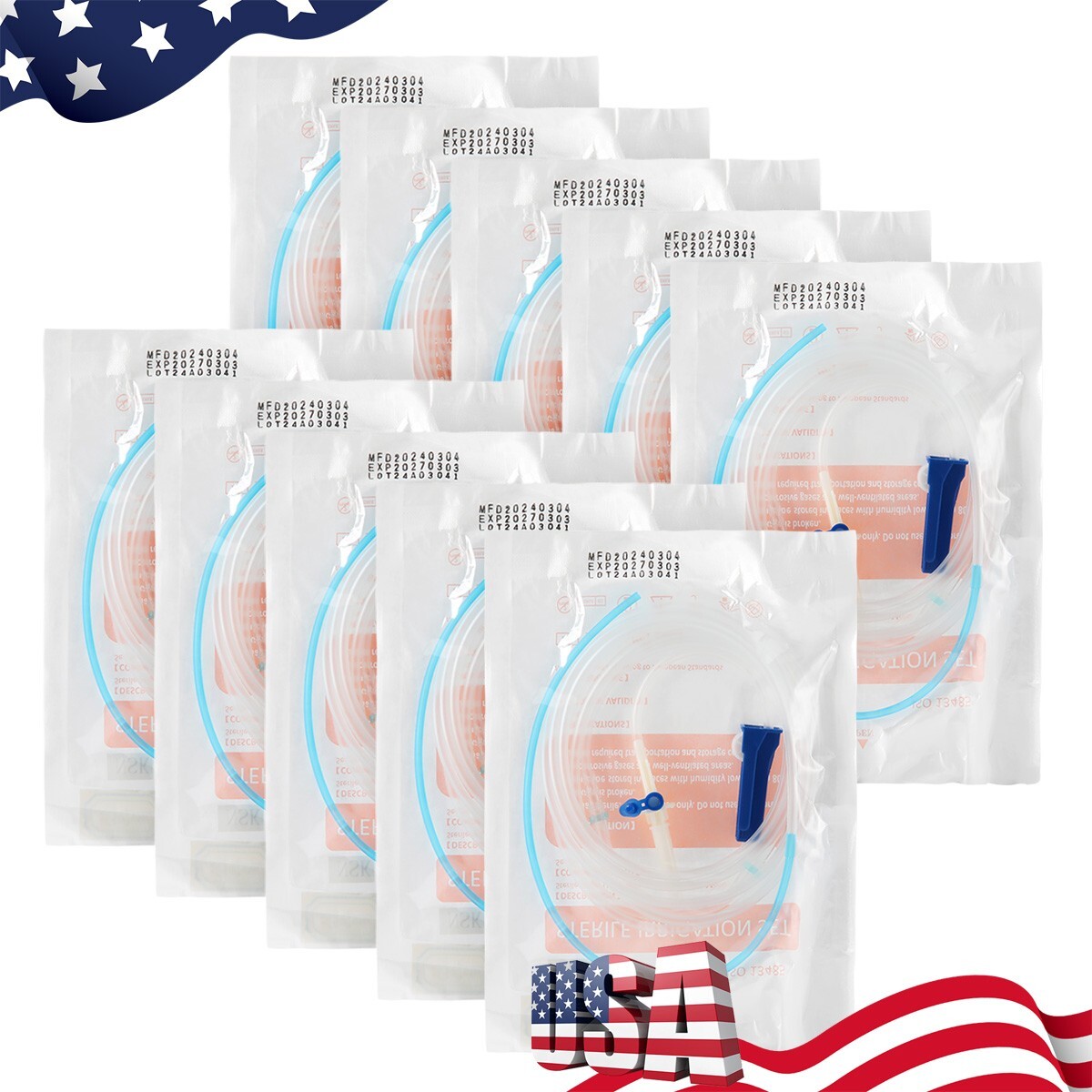 10X Dental surgical Disposable Irrigation Tube Fit for NSK Implant Handpieces