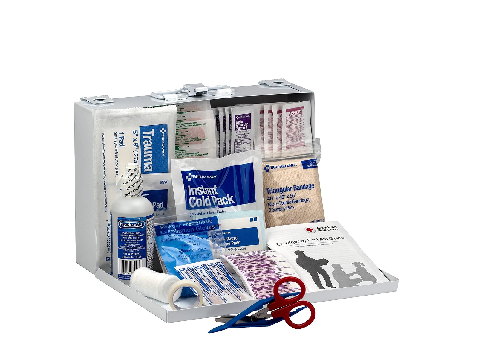 First Aid Only 224-U/Fao Osha-Compliant 25-Person Emergency First Aid Kit For