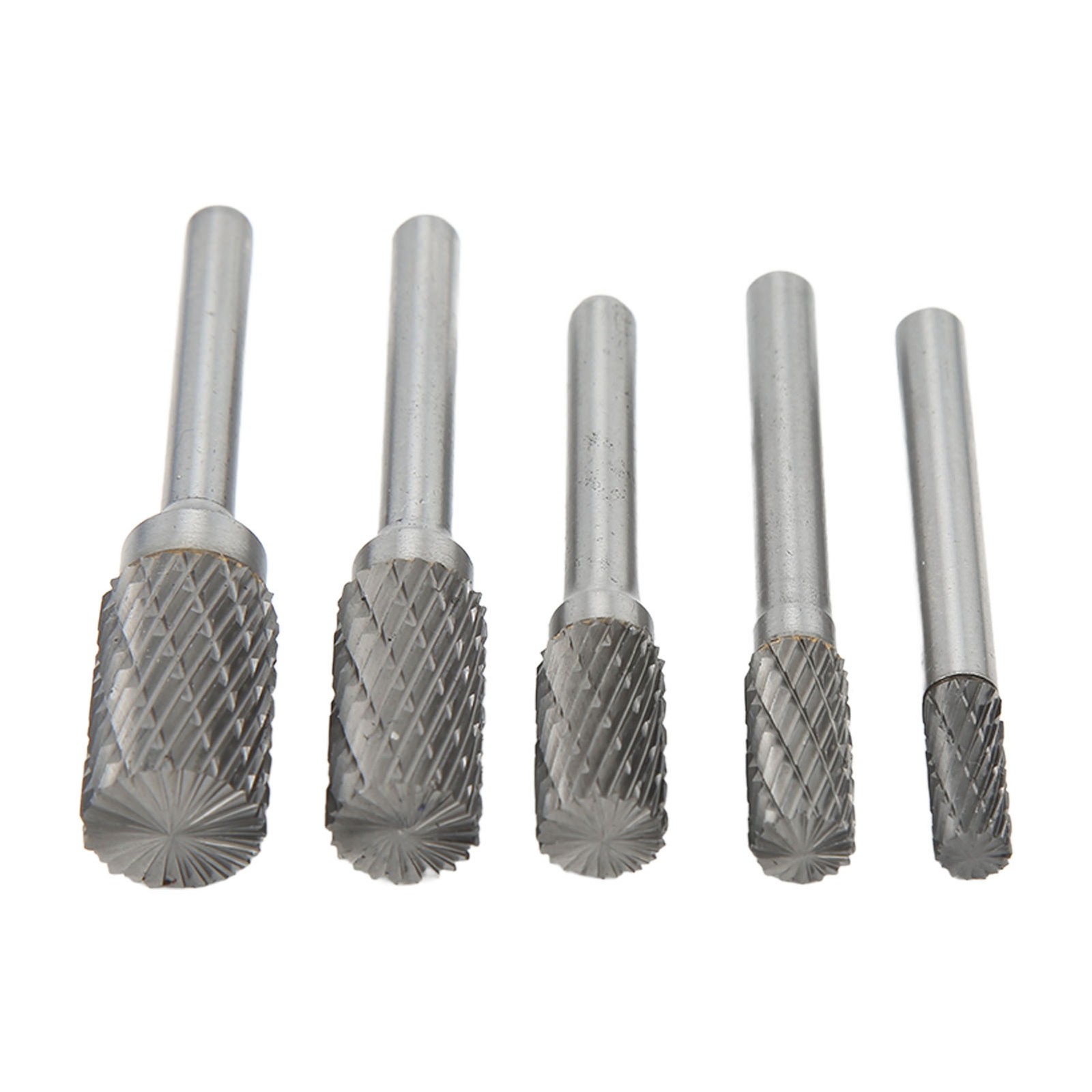 5PC Double Cut Carbide Burrs Set For Metalwork Wood Carving Grinding MLPL
